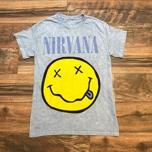 Nirvana officially licensed short sleeve crewneck band top unisex size small